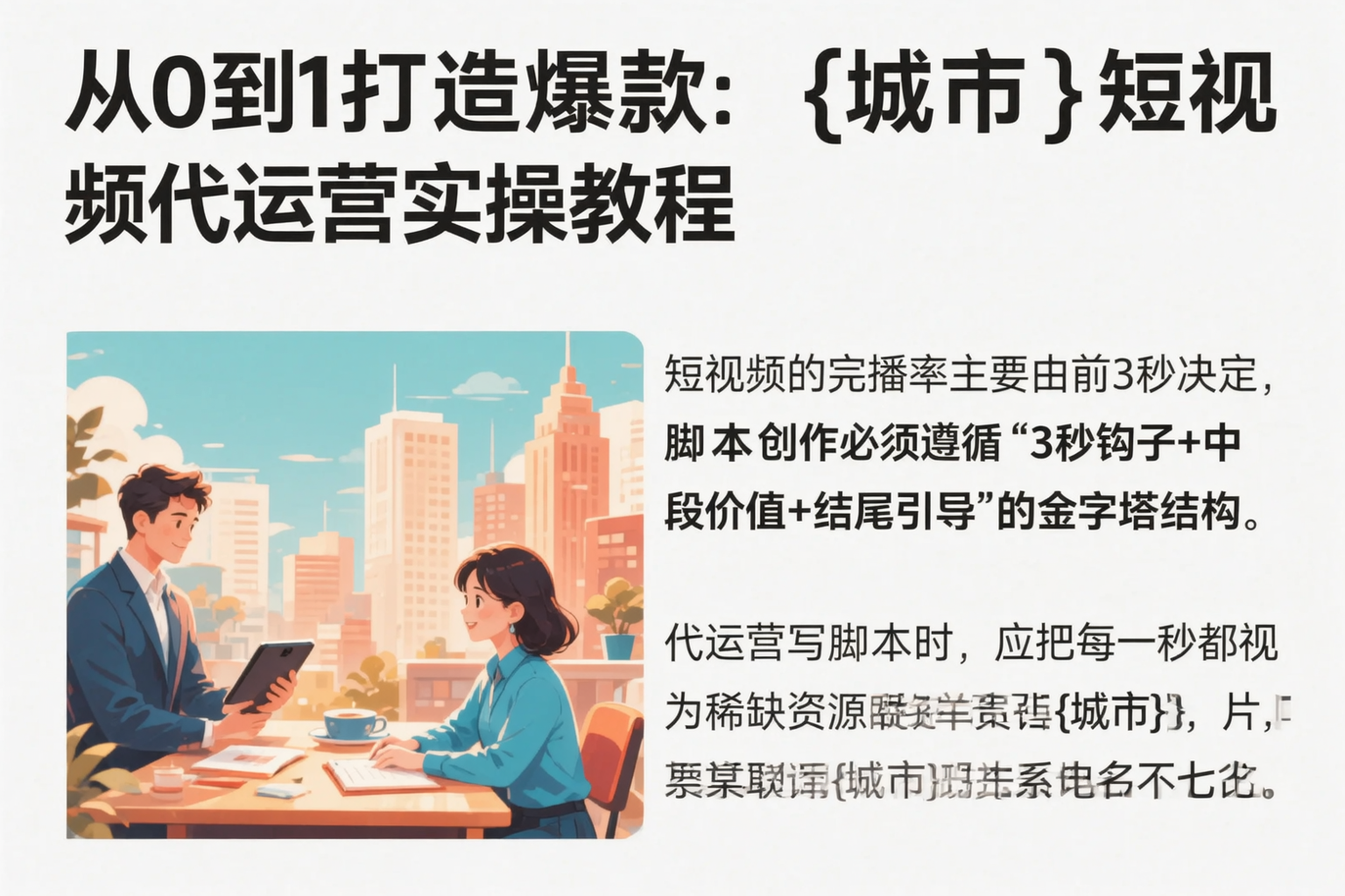 从0到1打造爆款：额尔古纳短视频代运营实操教程